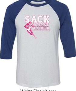 Sack Breast Cancer Mens Raglan Shirt