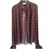 Saint Laurent burgundy Viscose Shirts
