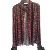 Saint Laurent burgundy Viscose Shirts