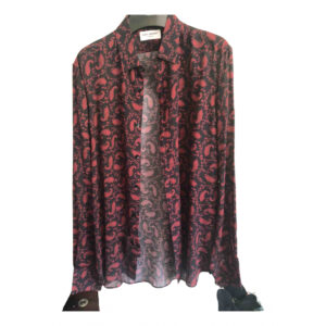 Saint Laurent burgundy Viscose Shirts