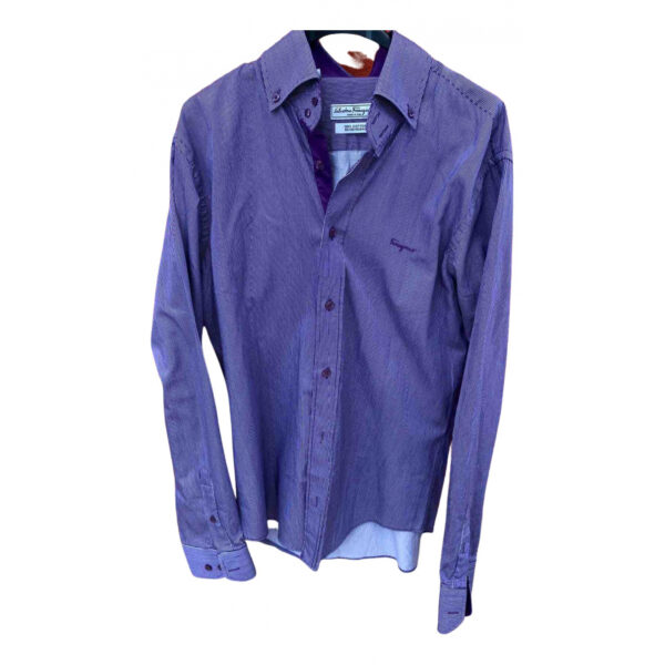 Salvatore Ferragamo purple Cotton Shirts