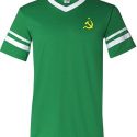 Soviet Soccer Mens Futbol Shirt – Small Print – Yellow Logo