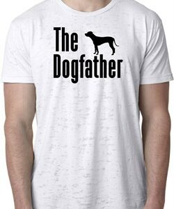 The Dog Father Black Print Mens Burnout Shirt