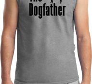 The Dog Father Black Print Mens Muscle Shirt