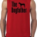 The Dog Father Black Print Mens Sleeveless Shirt