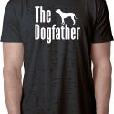 The Dog Father White Print Mens Burnout Shirt