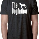 The Dog Father White Print Mens Burnout Shirt