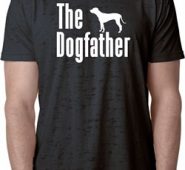 The Dog Father White Print Mens Burnout Shirt