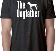 The Dog Father White Print Mens Burnout Shirt