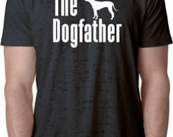 The Dog Father White Print Mens Burnout Shirt