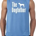 The Dog Father White Print Mens Sleeveless Shirt