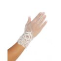 Tip Top Kids Girls White Lace Mesh Gloves