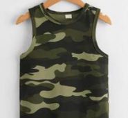 Toddler Boys Camo Print Tank Top