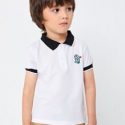 Toddler Boys Cartoon Dinosaur Embroidery Polo Shirt