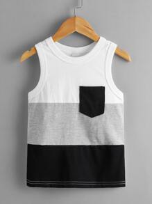 Toddler Boys Color Block Tank Top