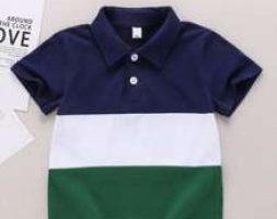 Toddler Boys Contrast Panel Polo Shirt