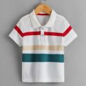 Toddler Boys Cut And Sew Polo Shirt