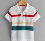 Toddler Boys Cut And Sew Polo Shirt