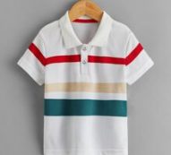 Toddler Boys Cut And Sew Polo Shirt