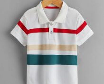 Toddler Boys Cut And Sew Polo Shirt