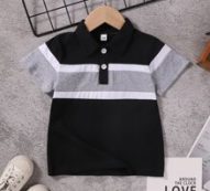 Toddler Boys Cut And Sew Polo Shirt