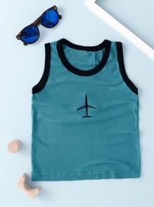 Toddler Boys Embroidery Detail Tank