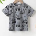 Toddler Boys Excavator Print Tee