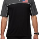 US Flag Pocket Print Mens Polo Shirt