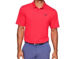 Under Armour Men’s Performance Textured Golf Polo Shirt Beta, Small – Mens Golf Shirts at Academy Sports