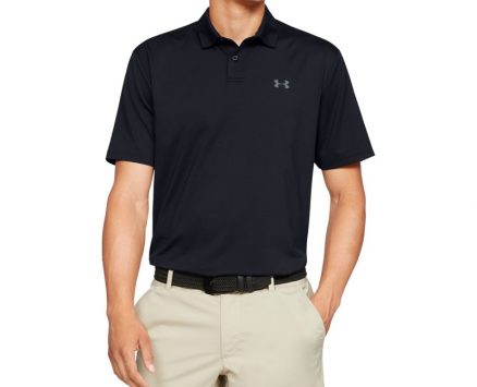 Under Armour Men’s Performance Textured Golf Polo Shirt Black, Small – Mens Golf Shirts at Academy Sports