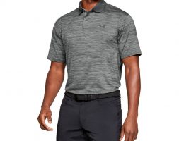 Under Armour Men’s Performance Textured Golf Polo Shirt Steel, Small – Mens Golf Shirts at Academy Sports