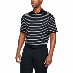 Under Armour Men's Performance Textured Stripe Polo Shirt Black, 2X-Large - Mens Golf Shirts at Academy Sports