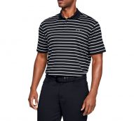 Under Armour Men’s Performance Textured Stripe Polo Shirt Black, Large – Mens Golf Shirts at Academy Sports