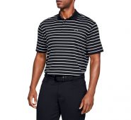 Under Armour Men’s Performance Textured Stripe Polo Shirt Black, Medium – Mens Golf Shirts at Academy Sports