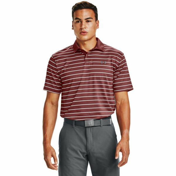 Under Armour Men's Performance Textured Stripe Polo Shirt, Small - Mens Golf Shirts at Academy Sports