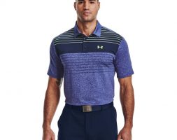 Under Armour Men’s Playoff 2.0 Golf Polo Shirt Navy Blue/Bright Green, Small – Mens Golf Shirts at Academy Sports