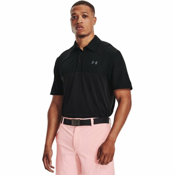 Under Armour Men's UA Vanish Seamless Blocked Polo Shirt Black, Large - Mens Golf Shirts at Academy Sports