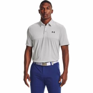 Under Armour Men's UA Vanish Seamless Blocked Polo Shirt Gray, 2X-Large - Mens Golf Shirts at Academy Sports