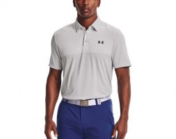Under Armour Men’s UA Vanish Seamless Blocked Polo Shirt Gray, X-Large – Mens Golf Shirts at Academy Sports