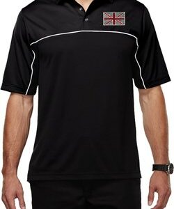 Union Jack Patch Pocket Print Mens Polo Shirt