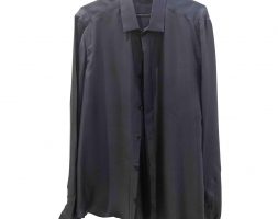 Valentino Garavani navy Silk Shirts