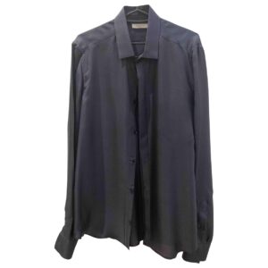 Valentino Garavani navy Silk Shirts