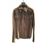 Versace brown Suede Shirts