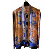 Versace orange Silk Shirts