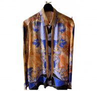 Versace orange Silk Shirts