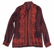 Versace red Silk Shirts