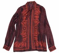 Versace red Silk Shirts