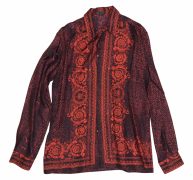 Versace red Silk Shirts