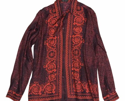 Versace red Silk Shirts