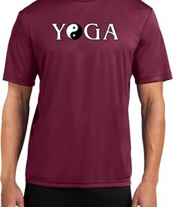 Yin Yang Yoga Text Dry Wicking T-shirt